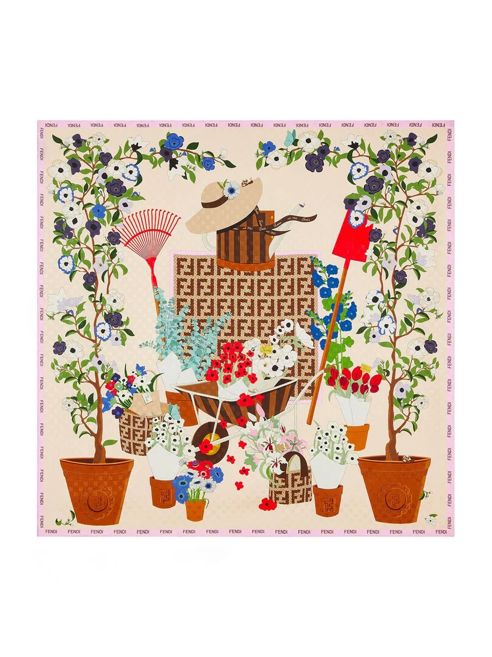 Printed Silk Foulard sold by Wanan Luxury product image thumbnail 2