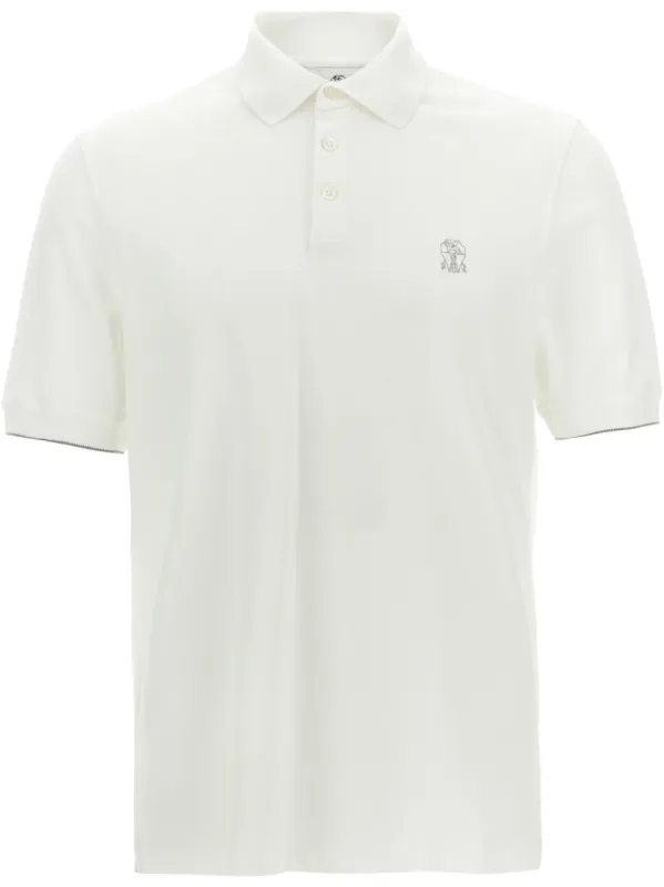 T-Shirts And Polos Off White+Grigio made by Brunello Cucinelli