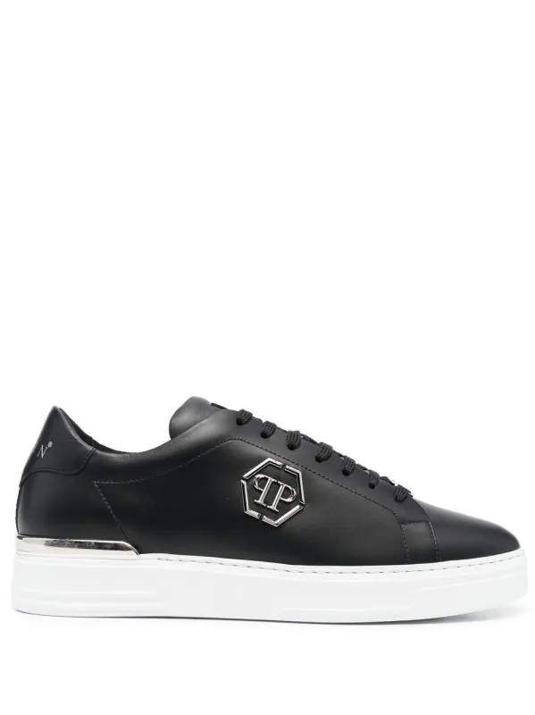 Flat Shoes Blacks And Greys made by Philipp Plein