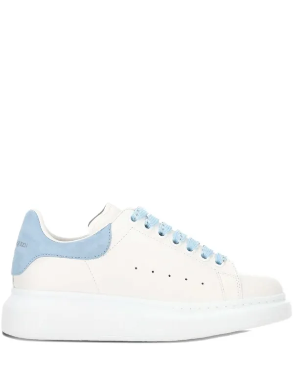Flat Shoes White/Powder Blue made by Alexander McQueen
