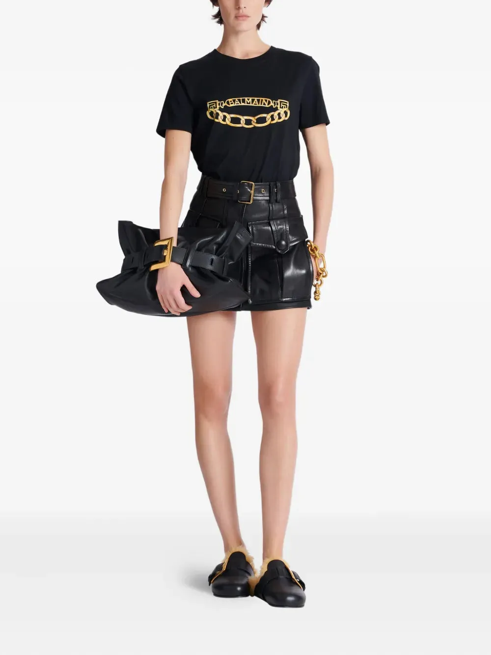 Balmain Chain Print T-Shirt sold by Wanan Luxury product image thumbnail 2