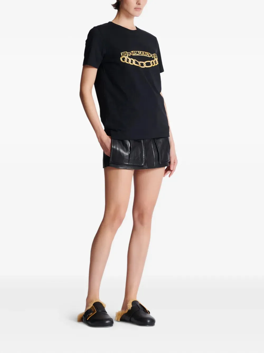 Balmain Chain Print T-Shirt sold by Wanan Luxury product image thumbnail 3