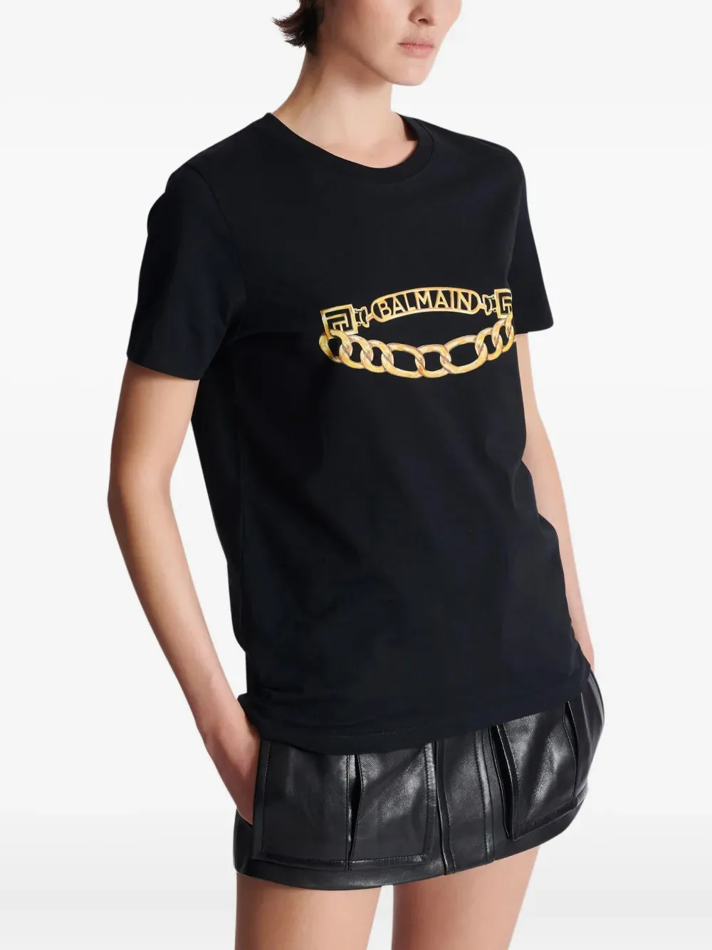 Balmain Chain Print T-Shirt sold by Wanan Luxury product image thumbnail 5