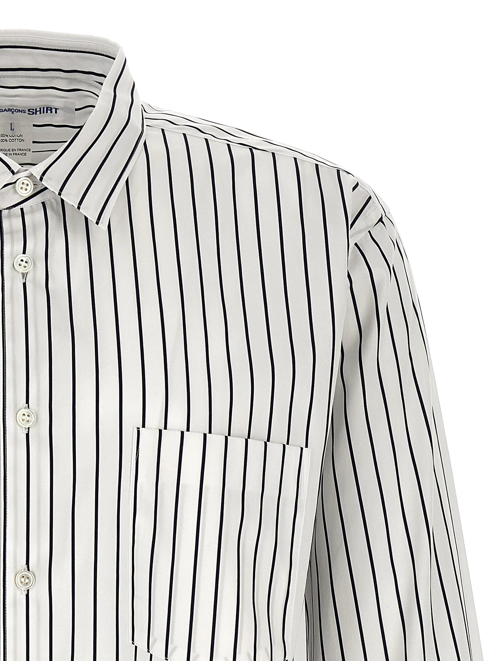 Striped Shirt Shirt And Blouse White/Black sold by Wanan Luxury product image thumbnail 3
