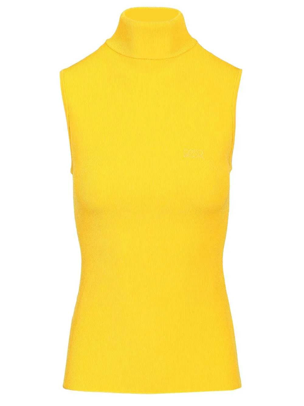 Sleeveless Top Tops Yellow sold by Wanan Luxury