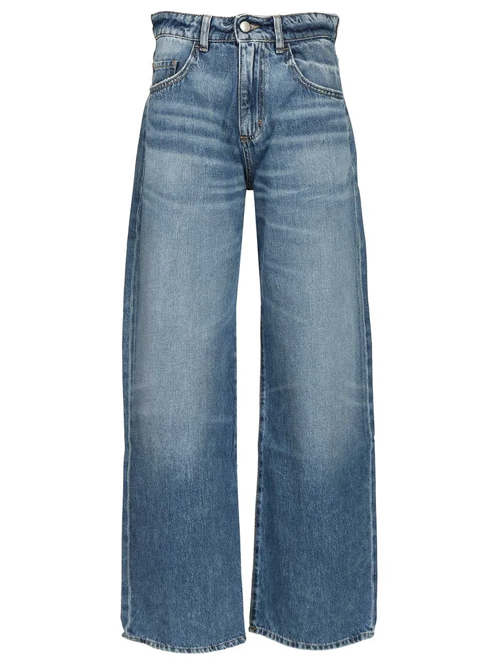 Wide Leg Jean - Low Waist Jeans Blue sold by Wanan Luxury
