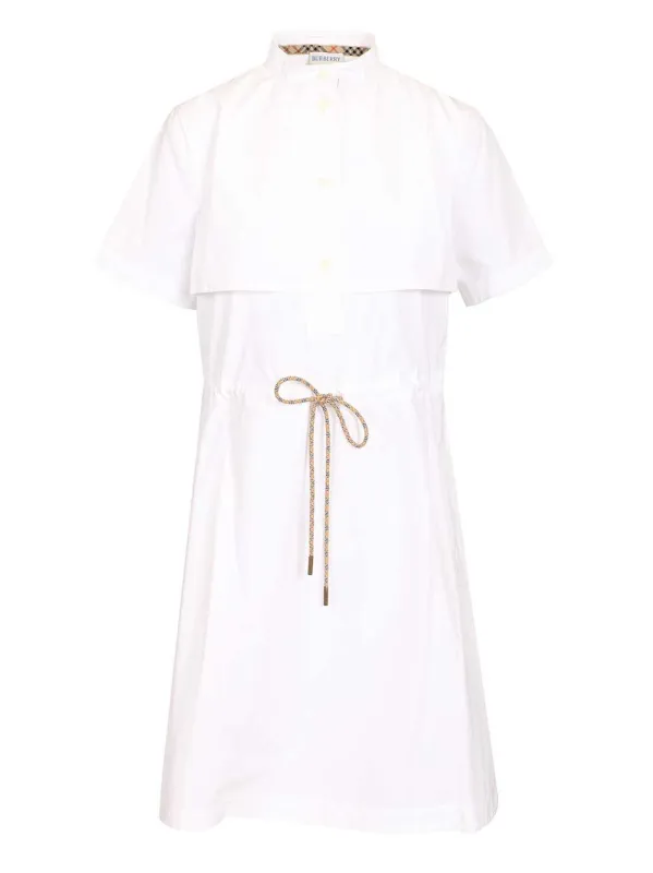 Cotton Poplin Dress Dresses White made by Burberry