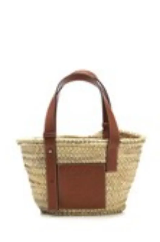 Palm Leaf Small Bucket Bag Handbags Beige sold by Wanan Luxury