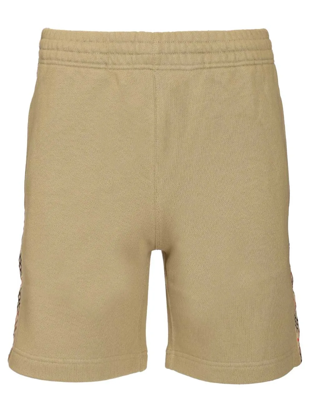 Cotton Shorts With Check Trim Trousers Beige sold by Wanan Luxury