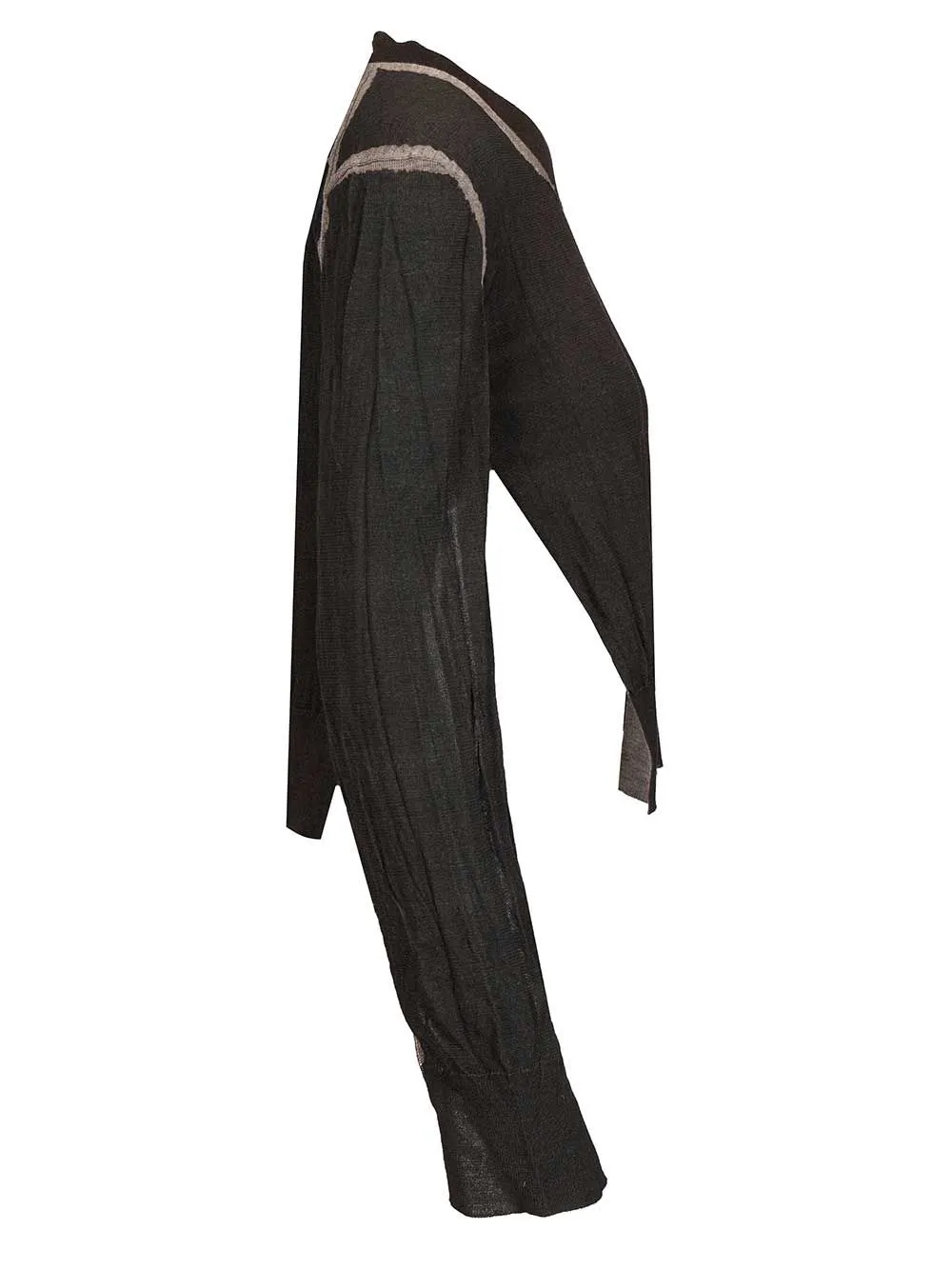 Crumpled V-Neck Sweater Knitwear Brown sold by Wanan Luxury product image thumbnail 3