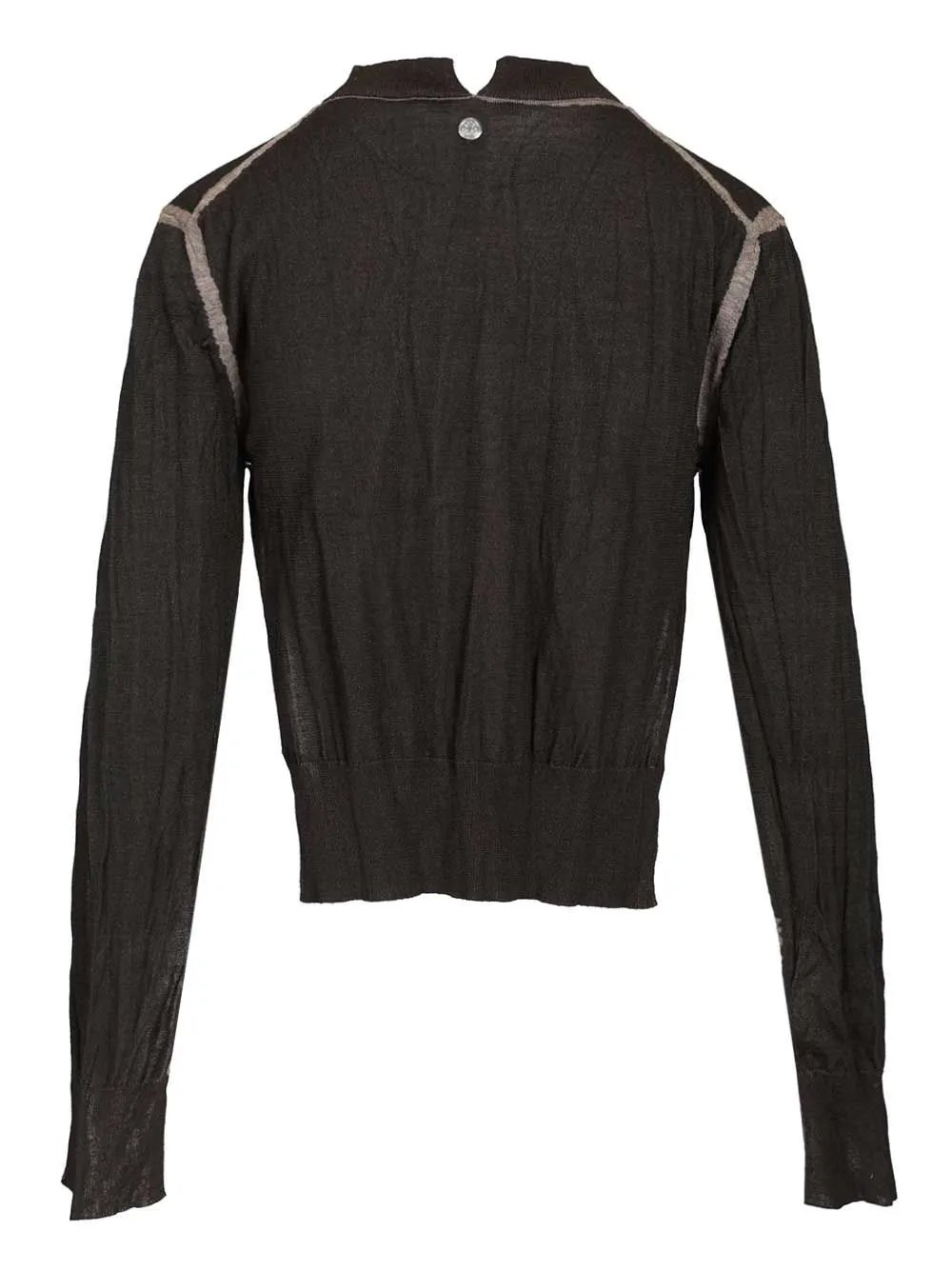 Crumpled V-Neck Sweater Knitwear Brown sold by Wanan Luxury product image thumbnail 2