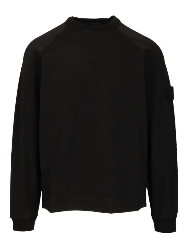 Ghost Sweatshirt Stretch Cotton Fleece, Garment Dyed S.I. Ghost Sweatshirts Black sold by Wanan Luxury