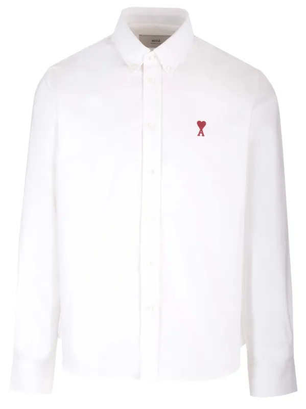Ami De Coeur Polo Shirt White sold by Wanan Luxury