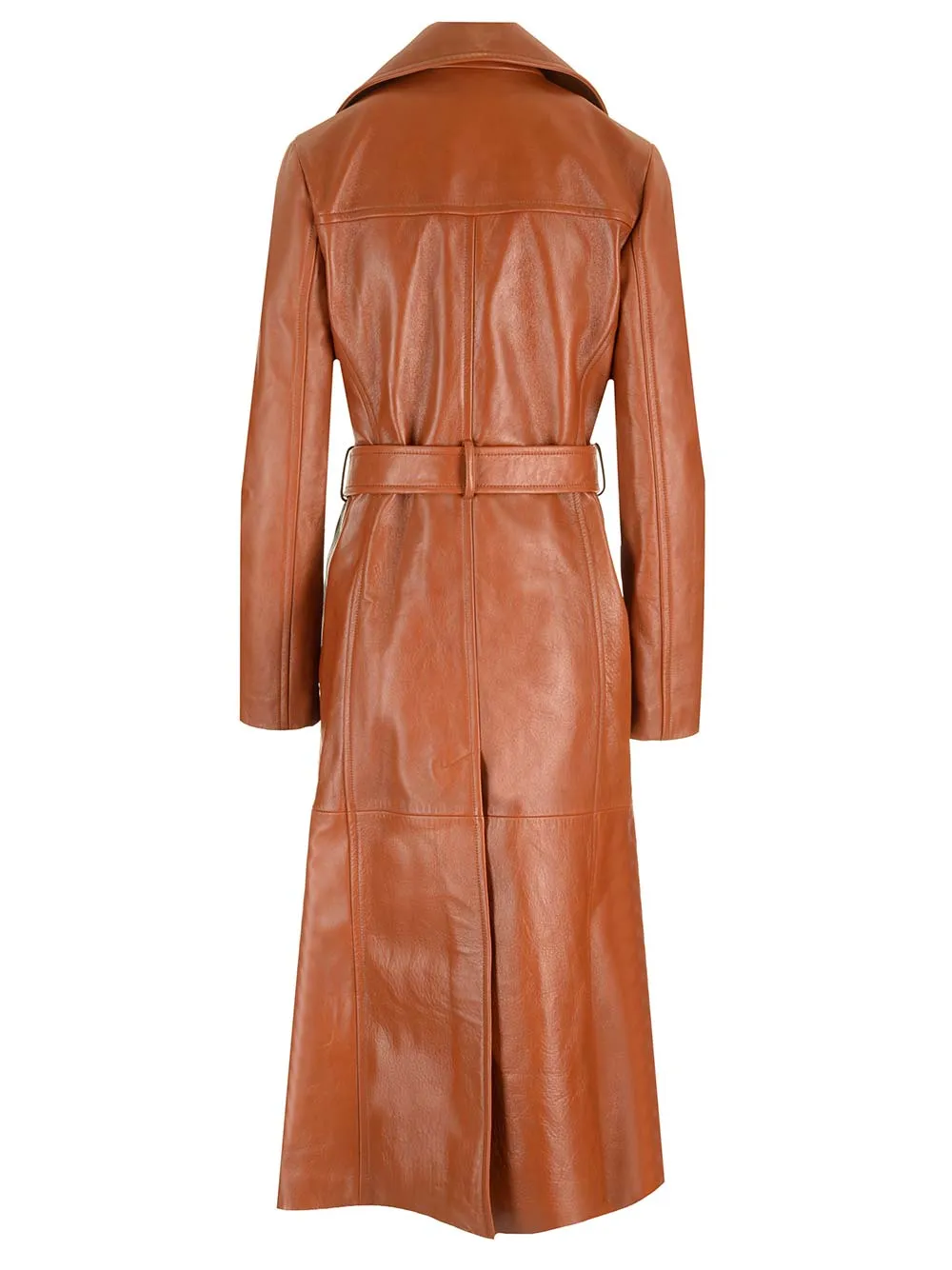 Leather Military Trench Coat Jackets Brown sold by Wanan Luxury product image thumbnail 2