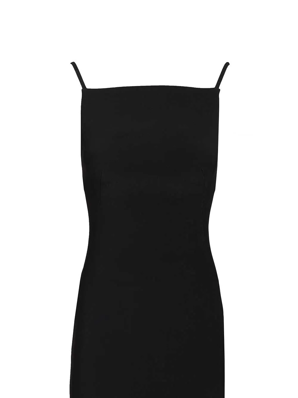 Sliced Midi Dress In Crepe Cady Dresses Black sold by Wanan Luxury product image thumbnail 4