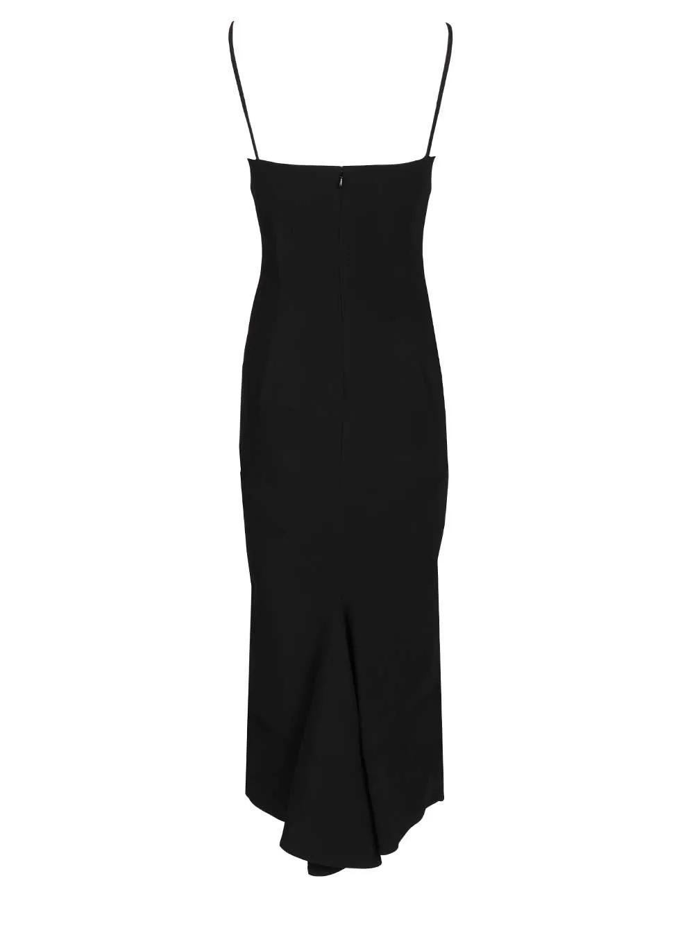 Sliced Midi Dress In Crepe Cady Dresses Black sold by Wanan Luxury product image thumbnail 2