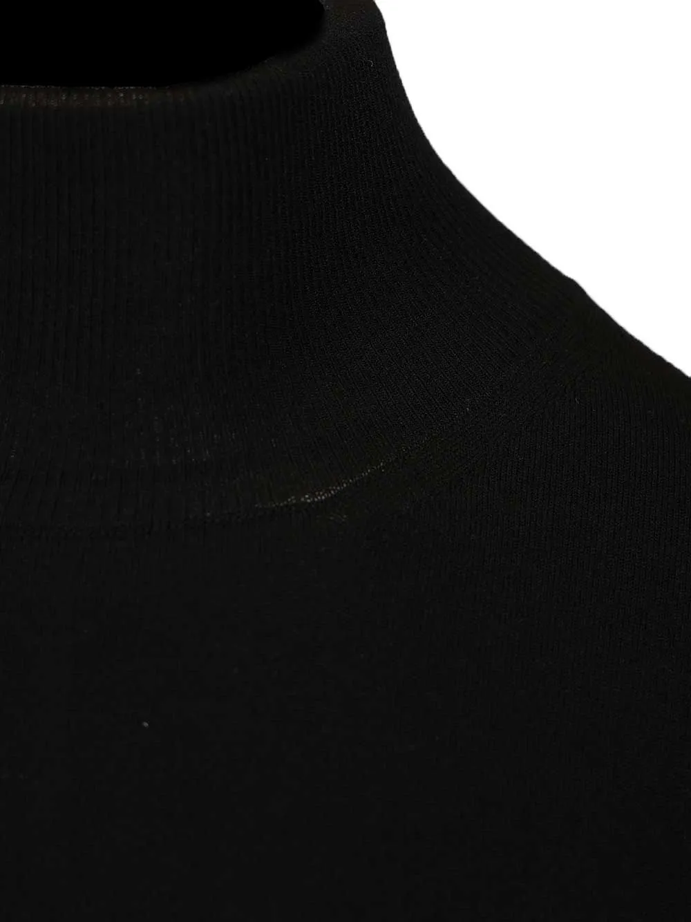 Stretch Viscose Crop Turtleneck Knitwear Black sold by Wanan Luxury product image thumbnail 5