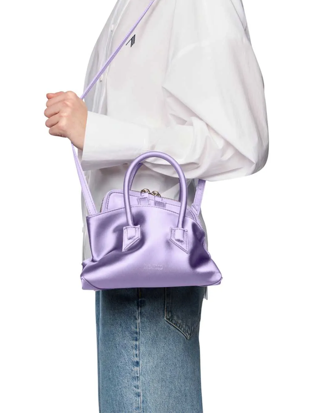Lilac "La Passeggiata Mini" Top Handle sold by Wanan Luxury product image thumbnail 5