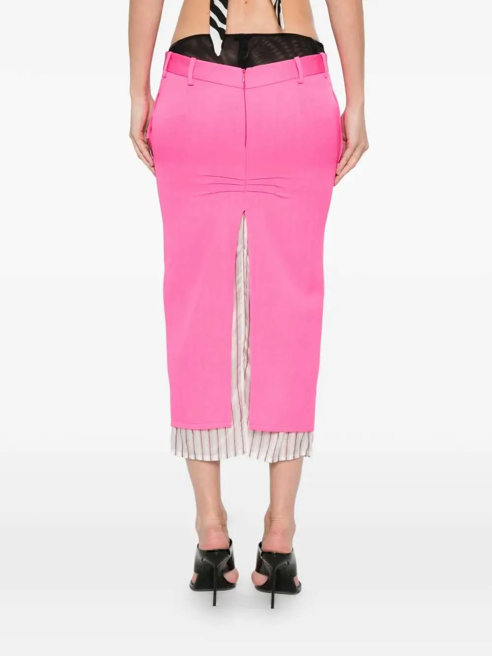 Midi Skirt With Striped Hem sold by Wanan Luxury product image thumbnail 4