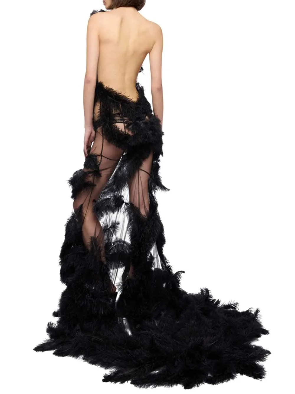 Long Black Dress sold by Wanan Luxury product image thumbnail 3