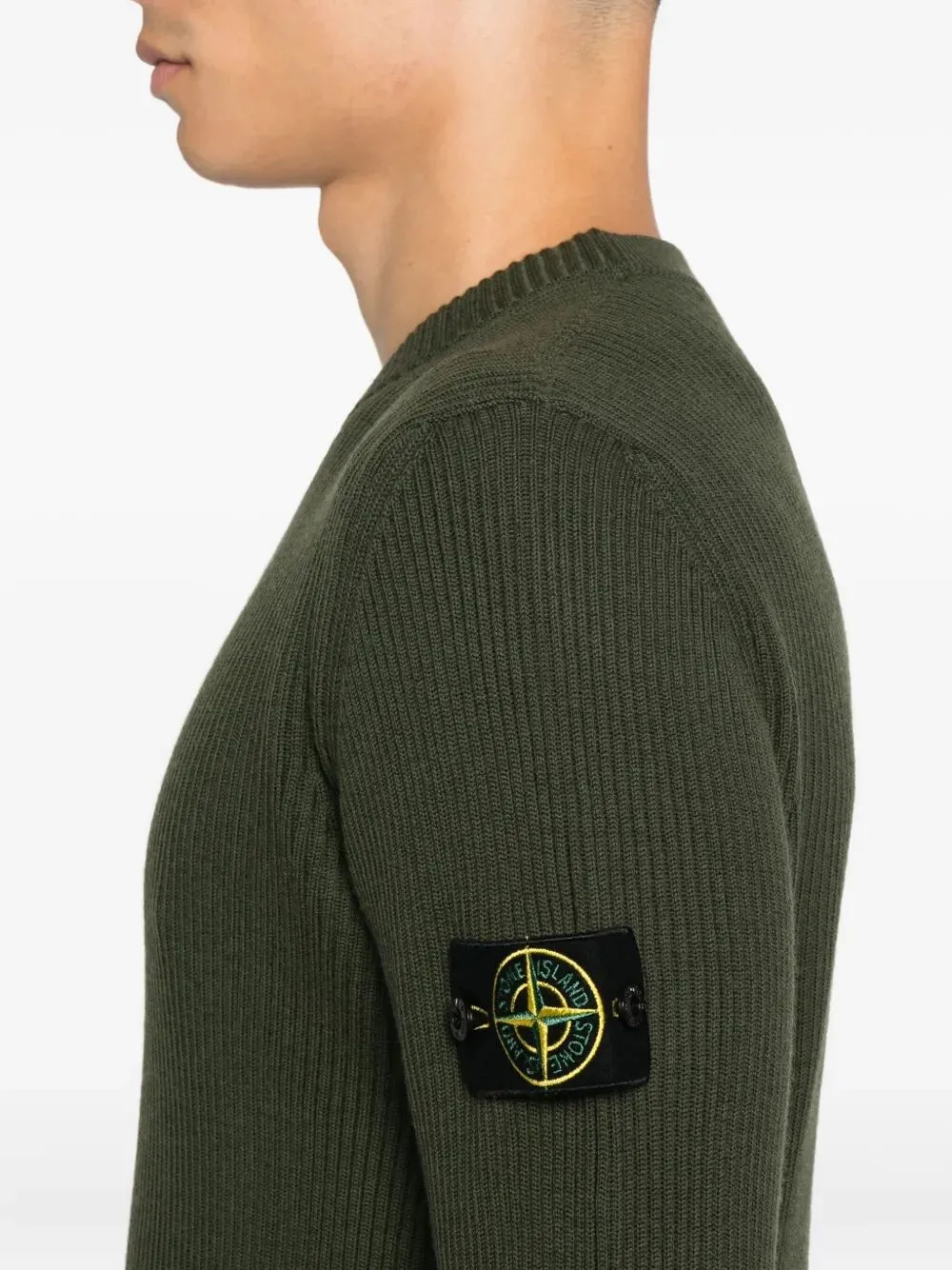Knit Crewneck Sweater In Full Rib Rws Wool sold by Wanan Luxury product image thumbnail 3