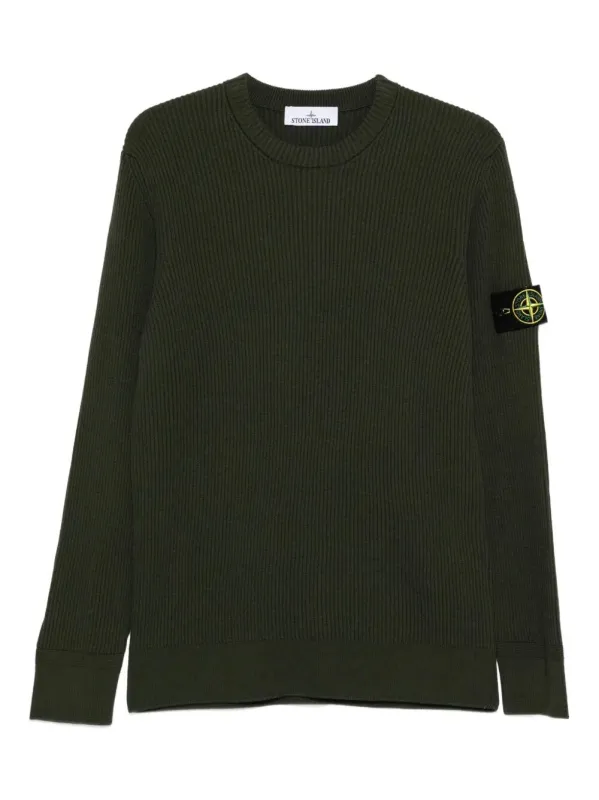 Knit Crewneck Sweater In Full Rib Rws Wool made by Stone Island