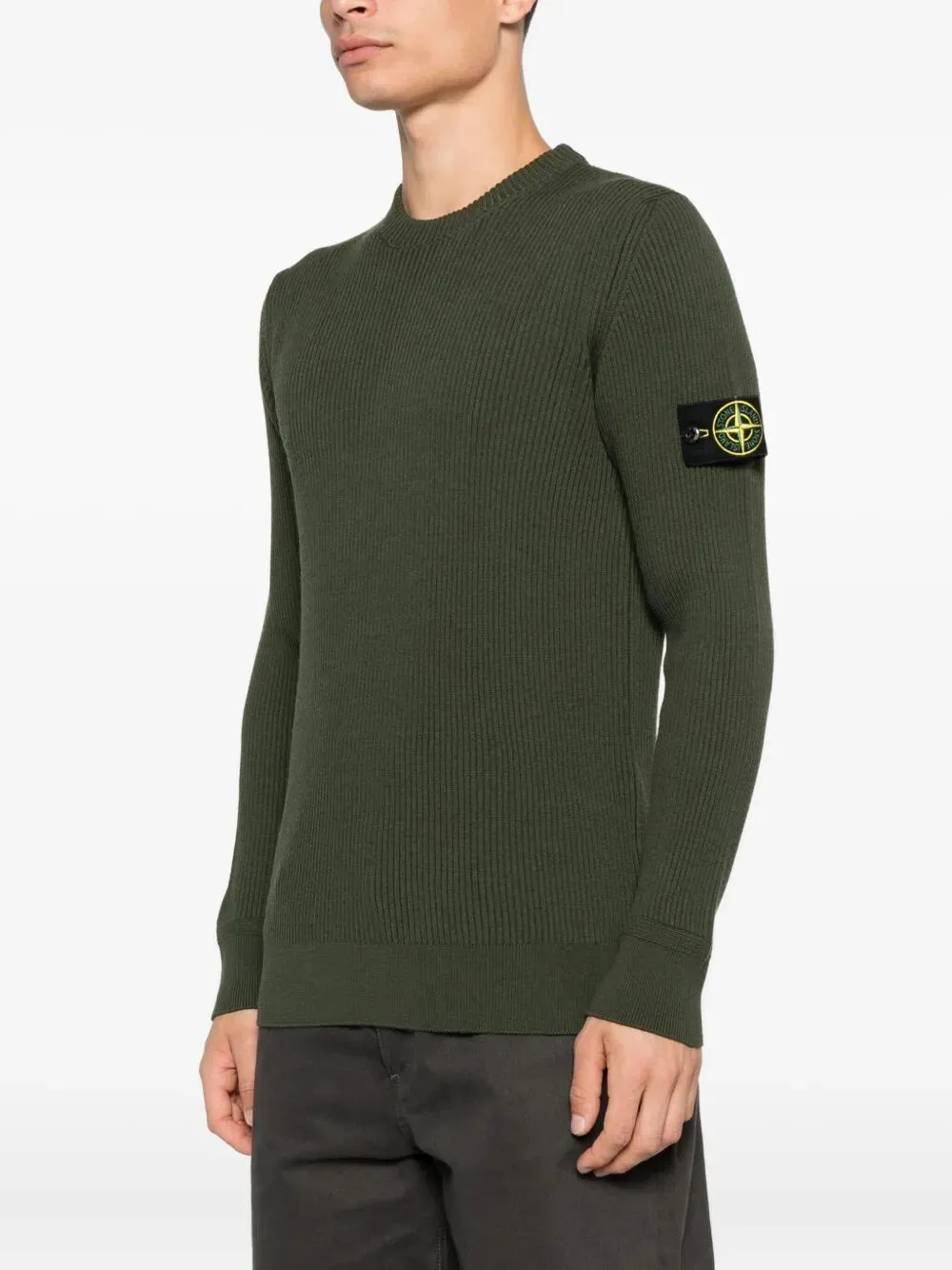 Knit Crewneck Sweater In Full Rib Rws Wool sold by Wanan Luxury product image thumbnail 5