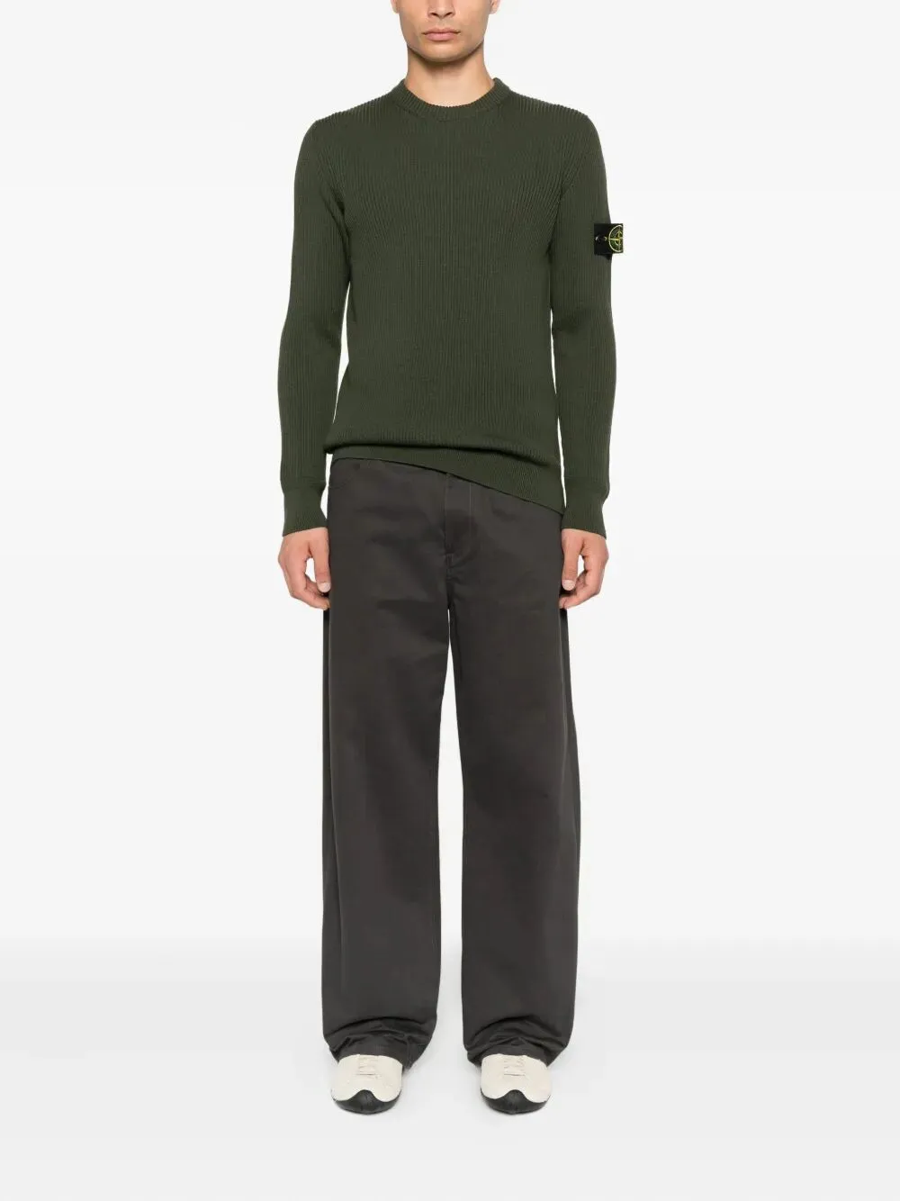 Knit Crewneck Sweater In Full Rib Rws Wool sold by Wanan Luxury product image thumbnail 2