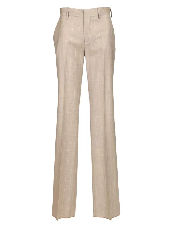 Pantalone Tasca America No Pences Ventre Piatto Fondo 25 Trousers Beige made by Wanan Luxury