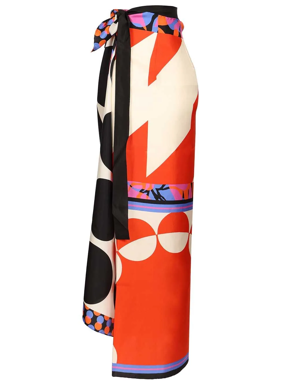 Scarfy Long Skirt Pareo Geometric Print Skirts Multicolor sold by Wanan Luxury product image thumbnail 4