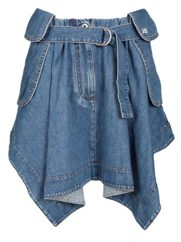 Denim Cargo Skirt Skirts Light Blue made by Loewe