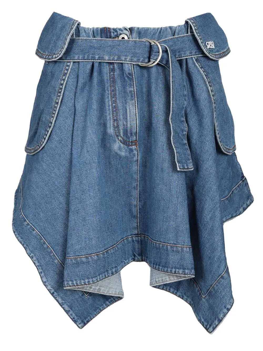 Denim Cargo Skirt Skirts Light Blue sold by Wanan Luxury