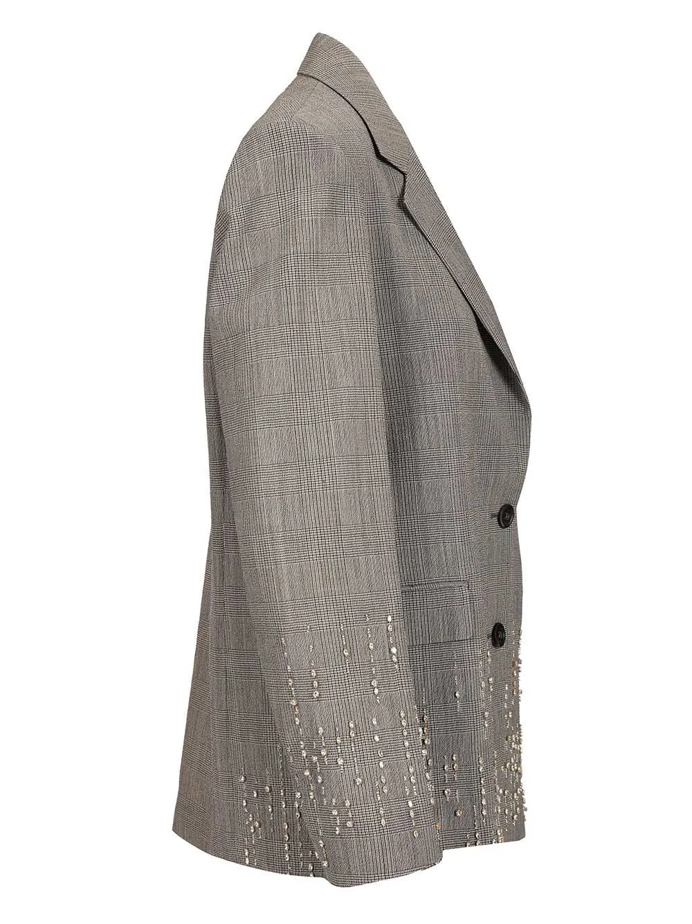 Prince Of Wales Blazer With Crystals Jackets Grey sold by Wanan Luxury product image thumbnail 3
