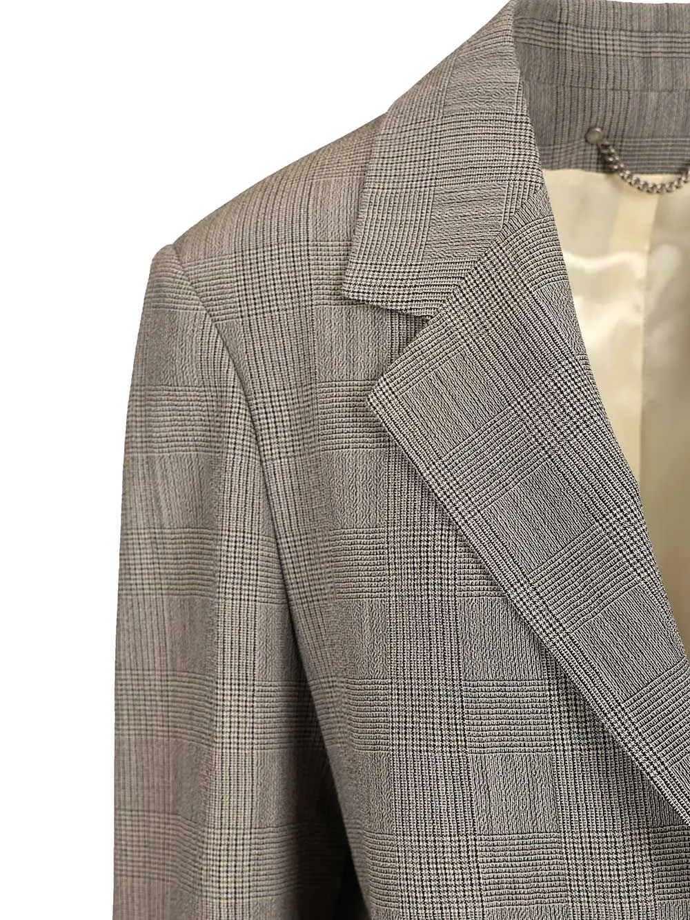 Prince Of Wales Blazer With Crystals Jackets Grey sold by Wanan Luxury product image thumbnail 4