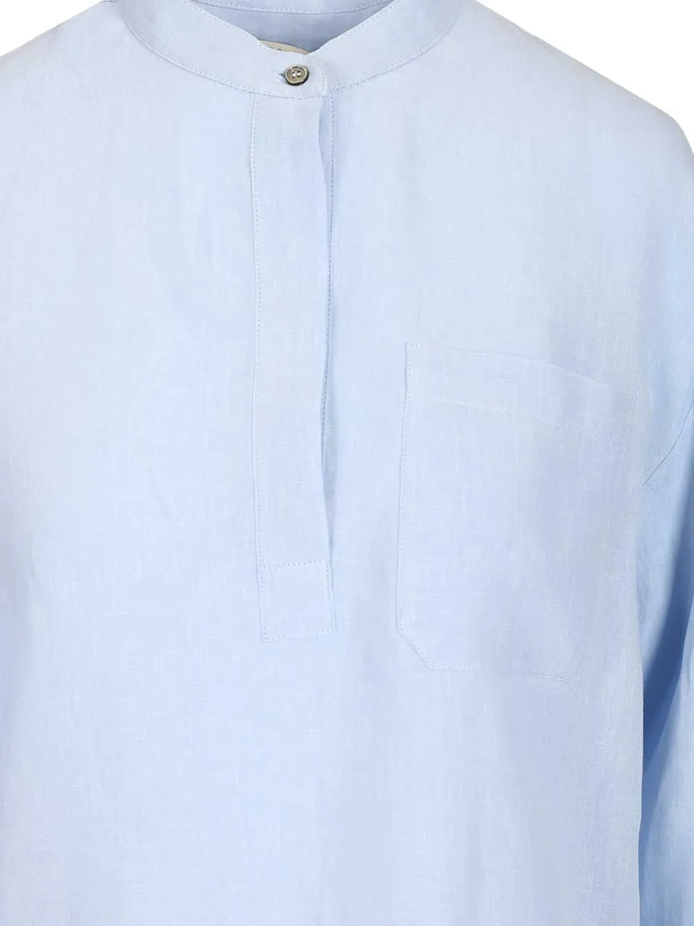 Linen Shirt Shirts Light Blue sold by Wanan Luxury product image thumbnail 4