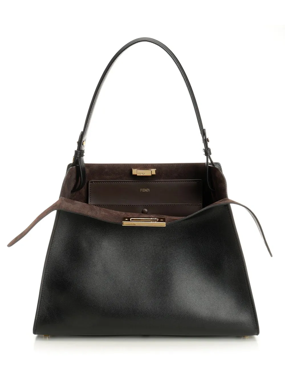 Fendi Way Medium Shoulder Bags Black sold by Wanan Luxury