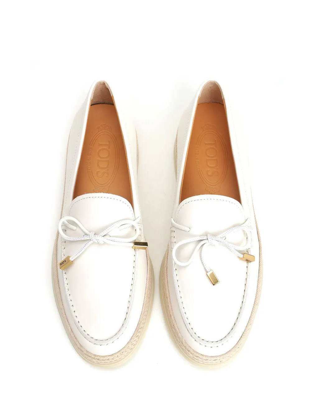 Leather Moccasin Scarpe Basse White sold by Wanan Luxury product image thumbnail 5