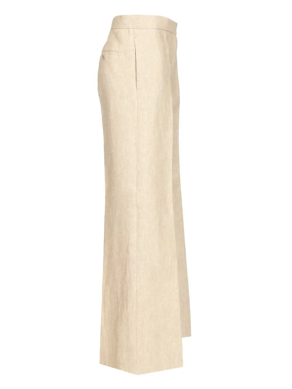 Ginnico - Look 25 - Adv - Tailored Wide Leg Pants Trousers Beige sold by Wanan Luxury product image thumbnail 3