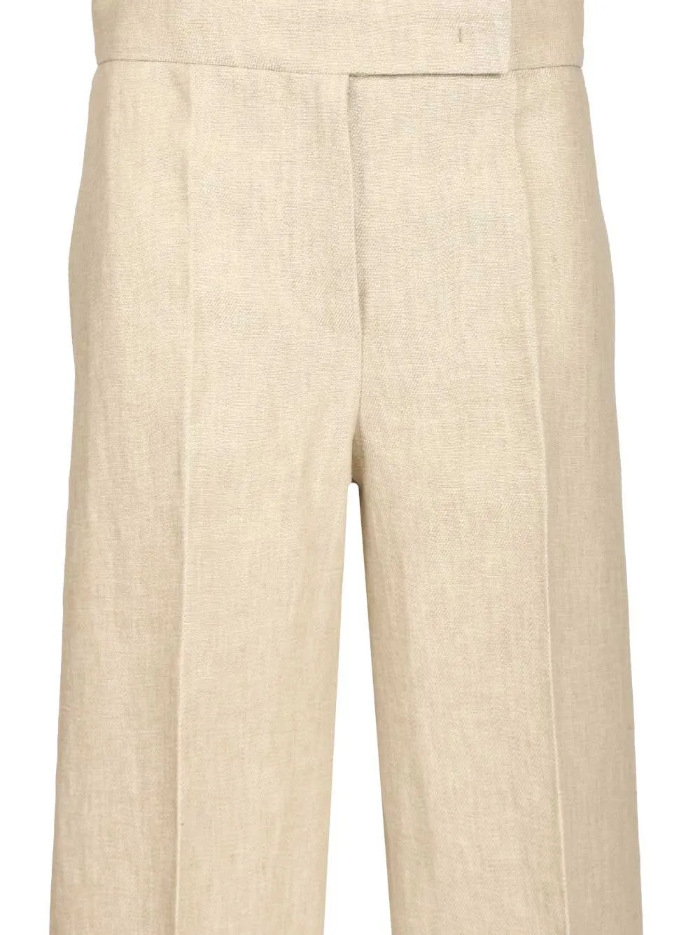 Ginnico - Look 25 - Adv - Tailored Wide Leg Pants Trousers Beige sold by Wanan Luxury product image thumbnail 4