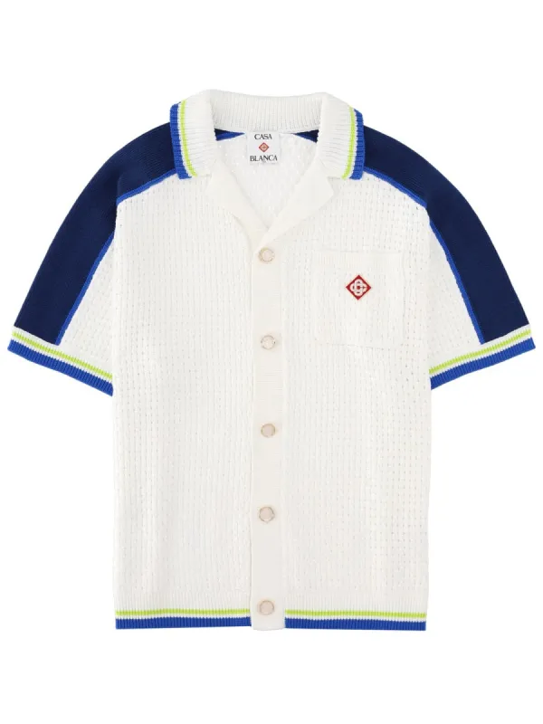 Camicia In Crochet Con Logo sold by Wanan Luxury