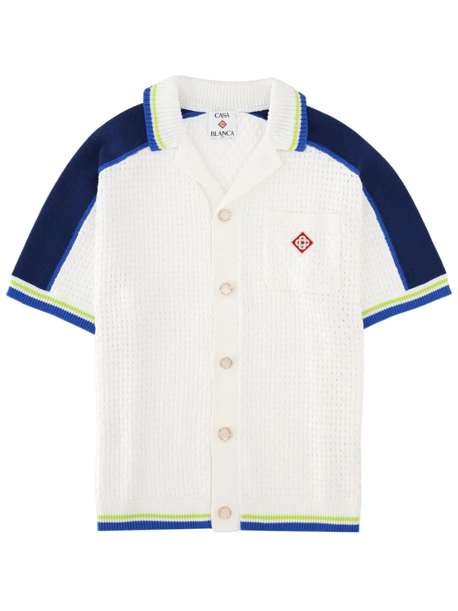 Camicia In Crochet Con Logo sold by Wanan Luxury