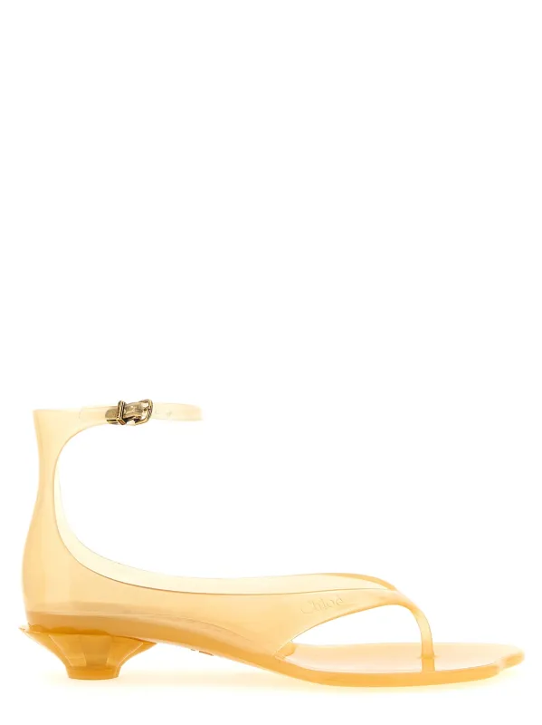 Chloé Jelly Sandals Yellow made by Chloe