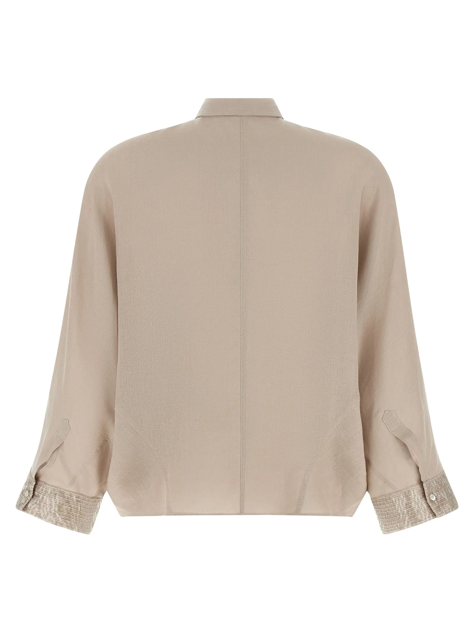 Dazzling Cascade Cuffs Shirt And Blouse Beige sold by Wanan Luxury product image thumbnail 2