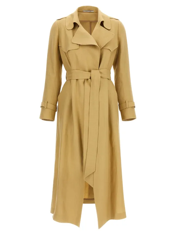 Carola Coats And Trench Coats Beige made by Tagliatore