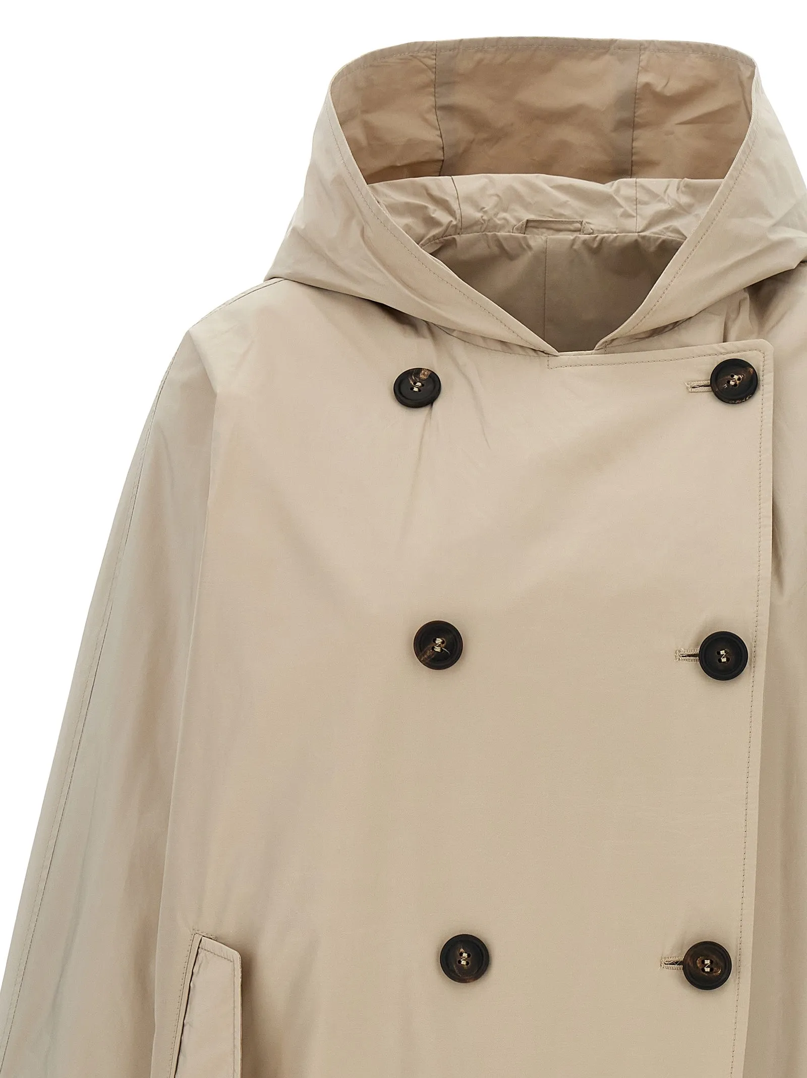 Double-Breasted Jacket Puffer Jackets Beige sold by Wanan Luxury product image thumbnail 3