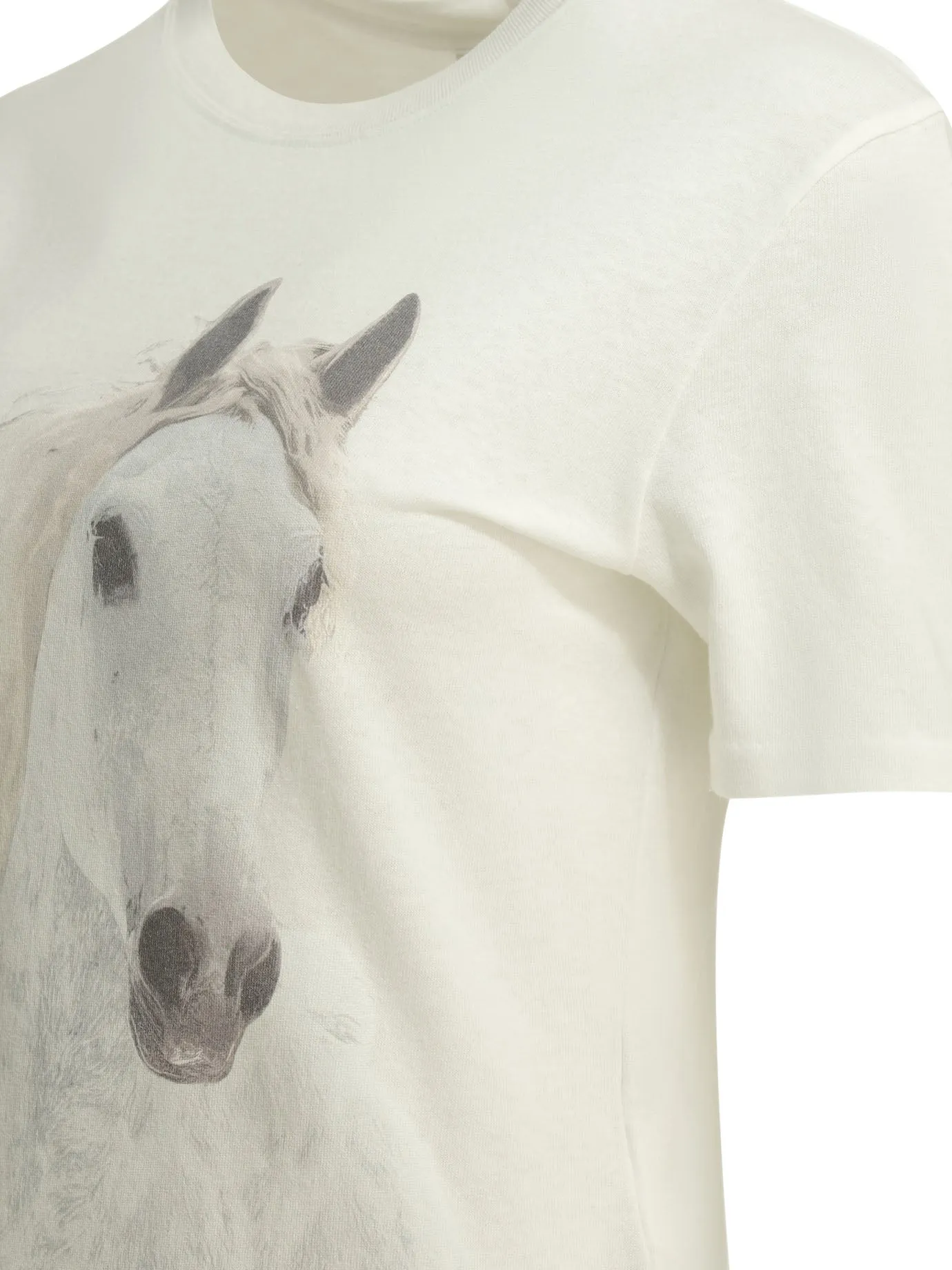 Crew-Neck T-Shirt With Logo T-Shirts White sold by Wanan Luxury product image thumbnail 4