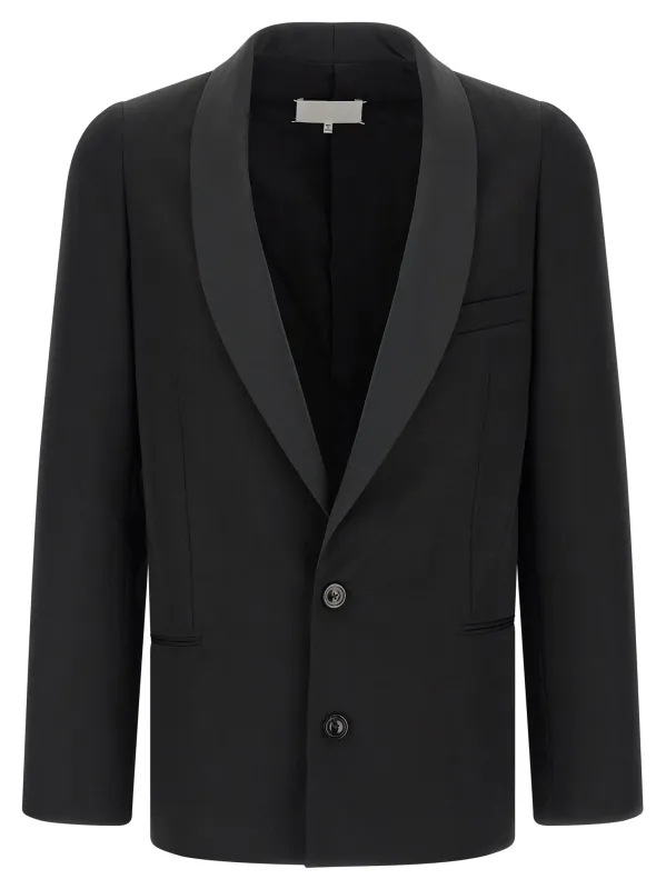 Four Stitches Blazer Black made by Maison Margiela