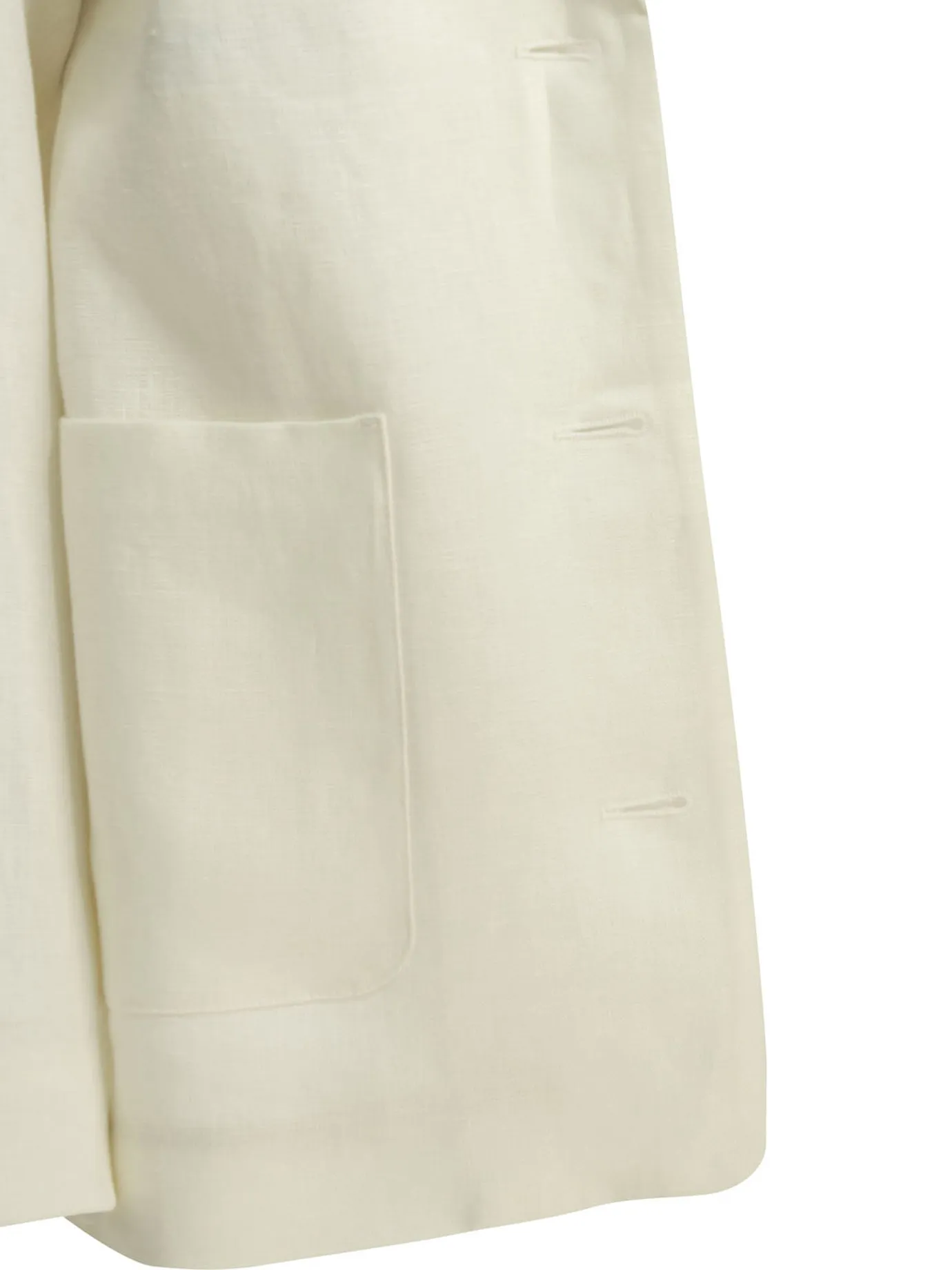 Linen Blazer Jackets And Coats White sold by Wanan Luxury product image thumbnail 4
