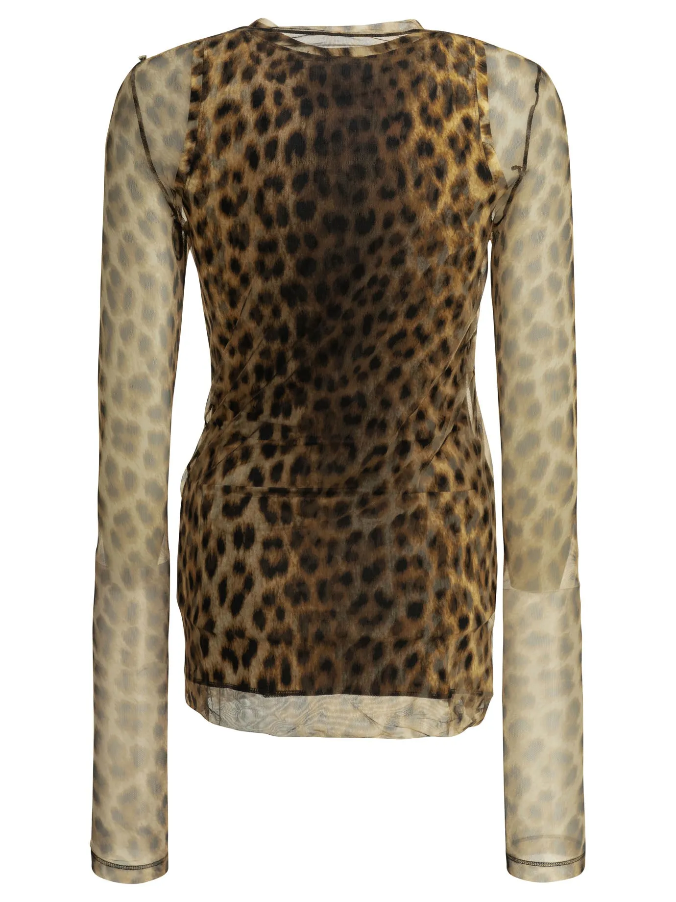 Fitted Animalier Top Tops Brown sold by Wanan Luxury product image thumbnail 2
