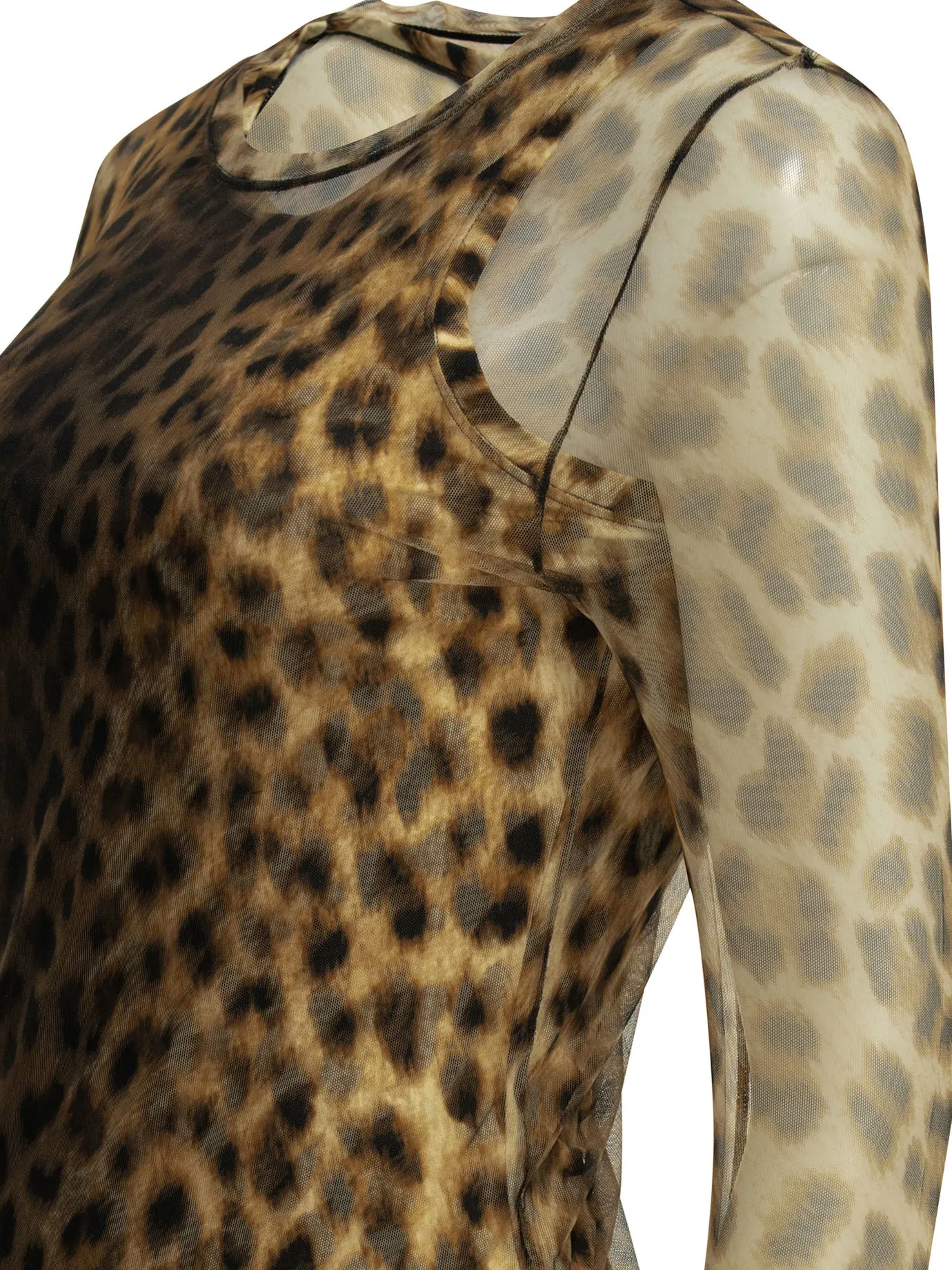 Fitted Animalier Top Tops Brown sold by Wanan Luxury product image thumbnail 4